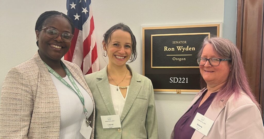Coretha, Laurel and Stacey at Capitol
