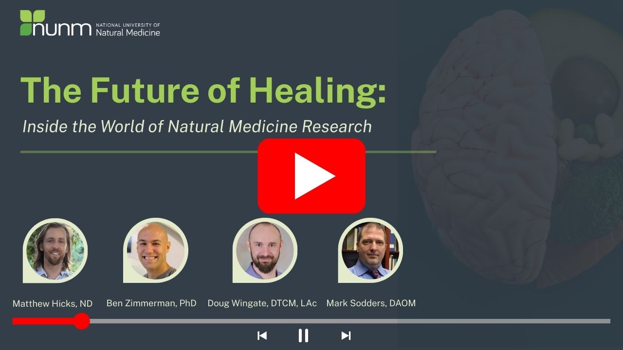 Future of Healing graphic with speakers